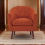 E- Furniture Hobnobs Upholstered chair in Orange color - Image 7