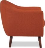 E- Furniture Hobnobs Upholstered chair in Orange color - Image 3