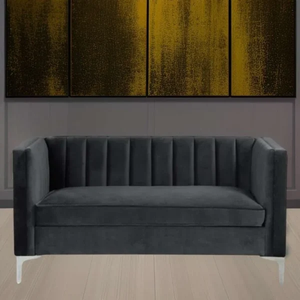 E-Furniture Miami Couch | 3 seater Couch in Grey colour