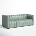 Pipedrive Sofa Couch In Peach Blue Color Leatherette by E-furniture - Image 9