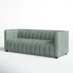 Pipedrive Sofa Couch In Peach Blue Color Leatherette by E-furniture - Image 6