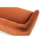 E-Furniture Chicago Couch | 3 Seater Couch In MultiColour velvet brown rust - Image 6