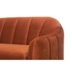 E-Furniture Chicago Couch | 3 Seater Couch In MultiColour velvet brown rust - Image 7