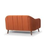 E-Furniture Chicago Couch | 3 Seater Couch In MultiColour velvet brown rust - Image 5