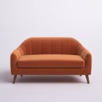E-Furniture Chicago Couch | 3 Seater Couch In MultiColour velvet brown rust - Image 13