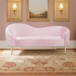 E-Furniture Seattle Couch | 5 seater Couch in blue colour pink