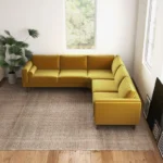 Power point Sectional Sofa Set in Mustard Color by E-furniture - Image 3