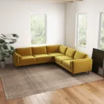 Power point Sectional Sofa Set in Mustard Color by E-furniture - Image 5