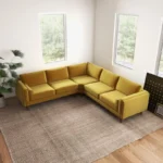Power point Sectional Sofa Set in Mustard Color by E-furniture - Image 7