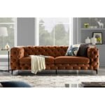 E-Furniture | Majestic Velvet Sofa, Royal Purple (Copy) - Image 5