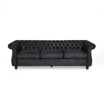 Softek Sofa Couch In Purple Dark Color by E-furniture - Image 4