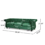 Softek Sofa Couch In Green Color by E-furniture - Image 3