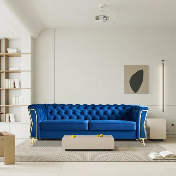 Trello Sofa Couch In Blue Color by E-furniture