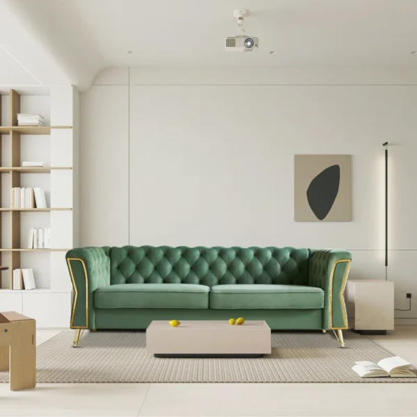 PyCharm Sofa Couch In Peach green Color by E-furniture