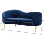 E-Furniture Seattle Couch | 5 seater Couch in blue colour pink - Image 5