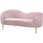 E-Furniture Seattle Couch | 5 seater Couch in blue colour pink - Image 2