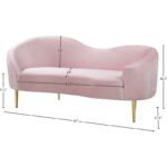 E-Furniture Seattle Couch | 5 seater Couch in blue colour pink - Image 3