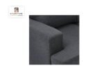 E-Furniture | Urban Loft Sectional Sofa with Chaise, Slate Grey - Image 4