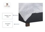 E-Furniture | Neemwood Classic Queen, Dark Charcoal Gray - Image 2