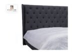 E-Furniture | Neemwood Classic Queen, Dark Charcoal Gray - Image 3