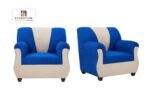 E-Furniture | Coastal Charm 3+1+1 Seater, Blue & White - Image 3