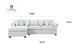 Aroma Lounger Sofa Set in White Color by E-furniture - Image 2