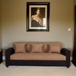 E-furniture Aerin Brown and Beige 3 Seater Sofa in Brown Biege - Image 6