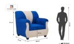 E-Furniture | Coastal Charm 3+1+1 Seater, Blue & White - Image 8