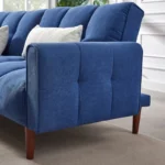 E-Furniture Kaspersky Sofa Cum Bed | Sofa Cum Bed In Blue Color - Image 4