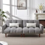 E-Furniture Kaspersky Sofa Cum Bed | Sofa Cum Bed In Grey Color - Image 4