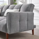 E-Furniture Kaspersky Sofa Cum Bed | Sofa Cum Bed In Grey Color - Image 5