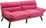 Blush Haven | Convertible Tufted Sofa Cum Bed - Image 8