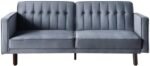 Slate Harmony | Convertible Tufted Sofa Cum Bed - Image 3