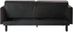 Maple Nest | Modern Tufted Sofa Cum Bed, Dark Brown - Image 7