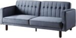 Slate Harmony | Convertible Tufted Sofa Cum Bed - Image 5