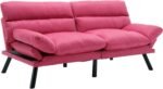 Blush Haven | Convertible Tufted Sofa Cum Bed - Image 6