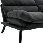 Slate Comfort | Convertible Plush Sofa Cum Bed - Image 6