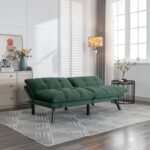 Emerald Haven | Convertible Tufted Sofa Cum Bed - Image 2