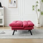 Blush Haven | Convertible Tufted Sofa Cum Bed - Image 4