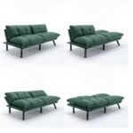 Emerald Haven | Convertible Tufted Sofa Cum Bed - Image 8