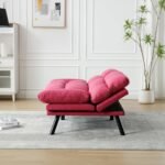 Blush Haven | Convertible Tufted Sofa Cum Bed - Image 3