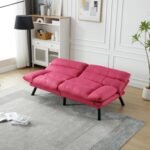 Blush Haven | Convertible Tufted Sofa Cum Bed - Image 2