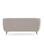 Pearl Essence | Luxe Channel-Tufted Velvet Sofa, Light Beige - Image 5
