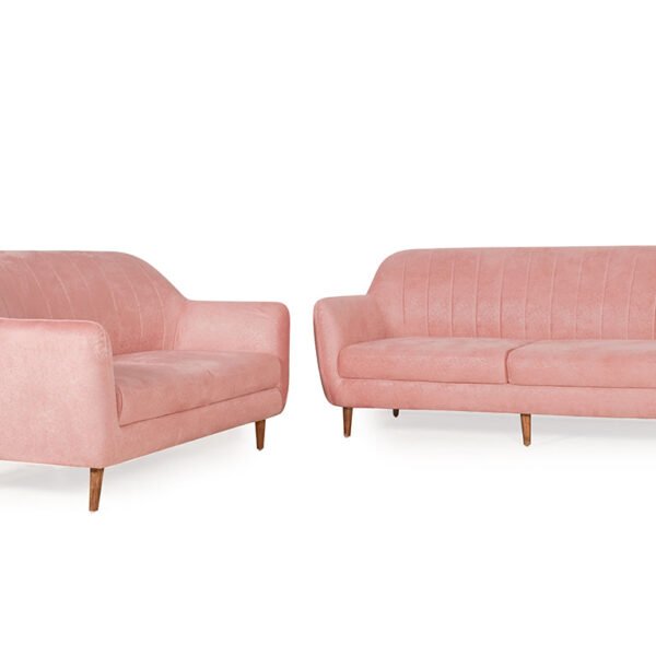Blush Serenity | Marlowe Modern 3+2 Sofa Set, Soft Pink