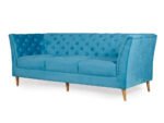 Sapphire Elegance | Regency 3+2 Sofa Set, Deep Blue - Image 4