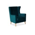Teal Oasis | Nova High-Back Armchair, Teal - Image 3