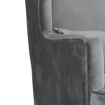 Modern Elegance | Skyline Wingback Armchair, Slate Gray - Image 6