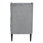 Modern Elegance | Skyline Wingback Armchair, Slate Gray - Image 5