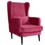 Blush Serenity | Reverie High-Back Wing Chair, Rose Pink - Image 3