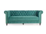 Emerald Opulence | Chesterfield 3+2 Sofa Set, Green Velvet - Image 3
